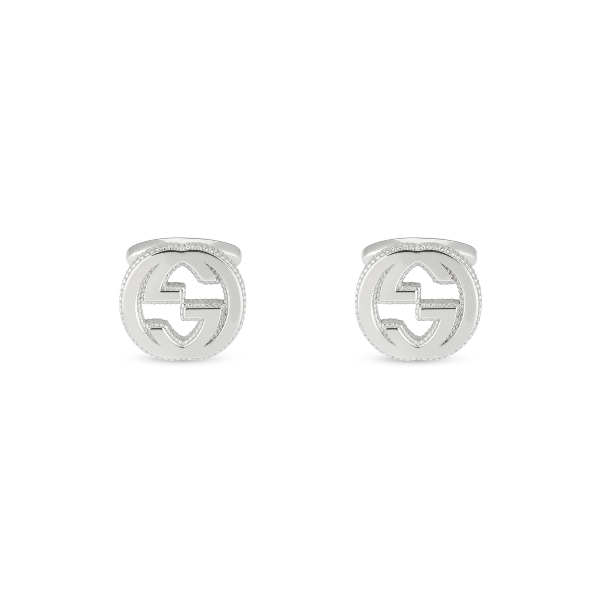 Picture of Gucci YBE49901000100U interlocking G Cufflinks Large Silver