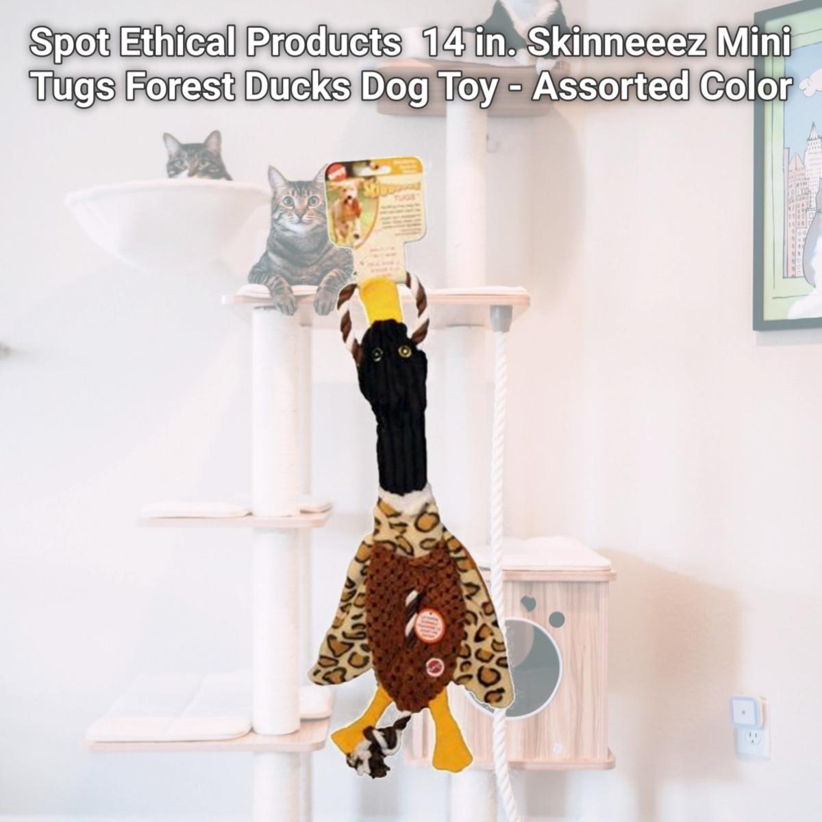 Picture of Spot Ethical Products 685-54181 14 in. Skinneeez Mini Tugs Forest Ducks Dog Toy - Assorted Color