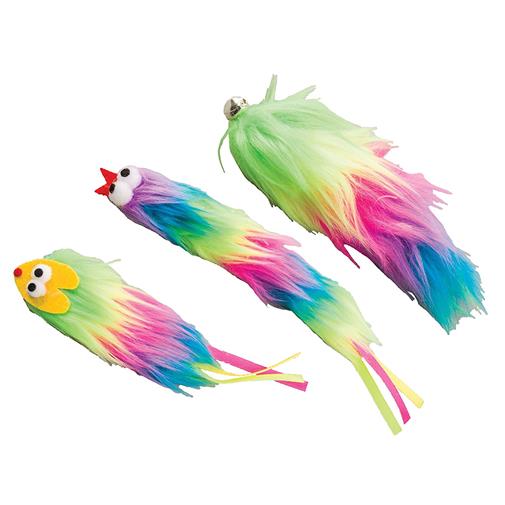 Picture of Spot Ethical Products 685-52043 5 in. Tie Dye Plush Cat Toy - Assorted Color