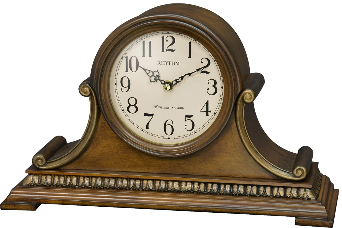 CRH265UR06 9 x 14.6 in. WSM St.Vincent Wooden Musical Clock -  Rhythm Clock