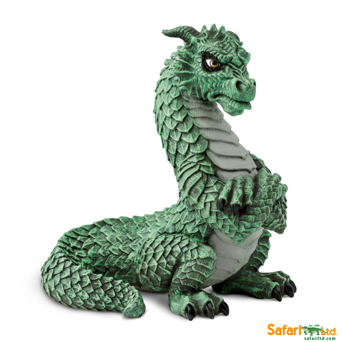 Safari  Grumpy Dragon Figurine, Multi Color