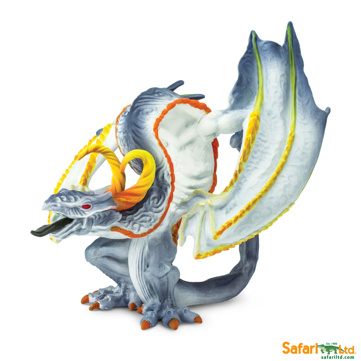 Safari 10143 Smoke Dragon Figurine, Multi Color