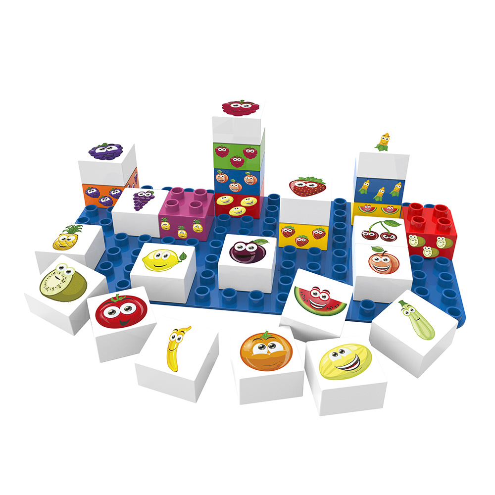 Picture of Safari 100618 Fruits Learning Blocks Set&#44; Multi Color