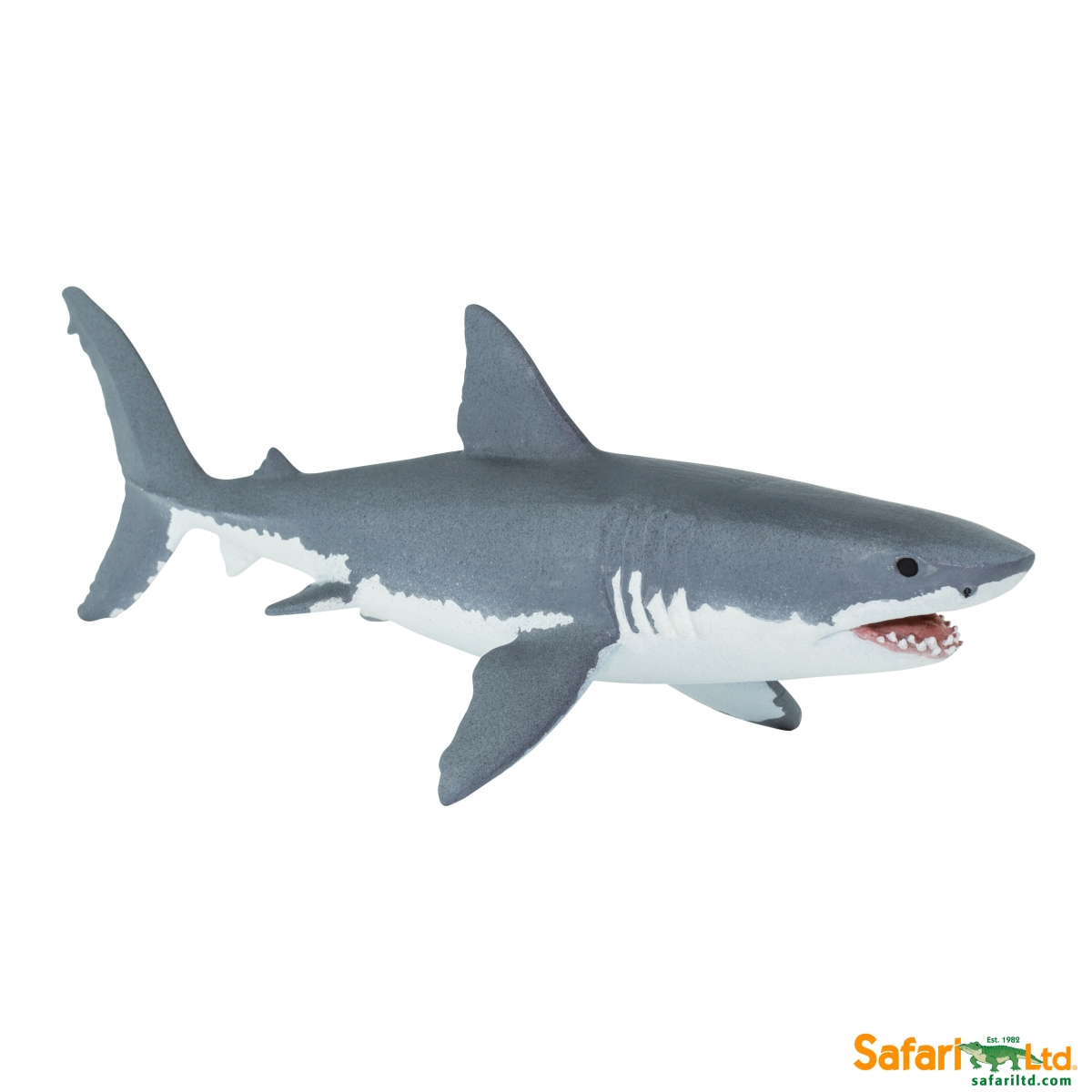 Safari  Great White Shark Figurine, Multi Color