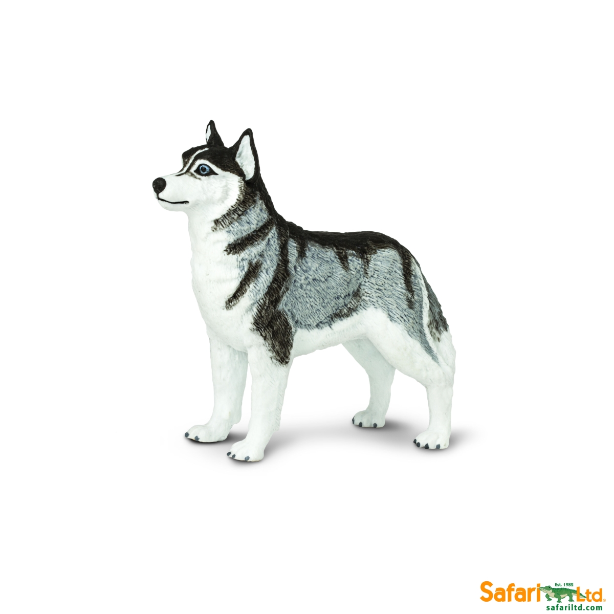 Safari  Siberian Husky Figurine, Multi Color