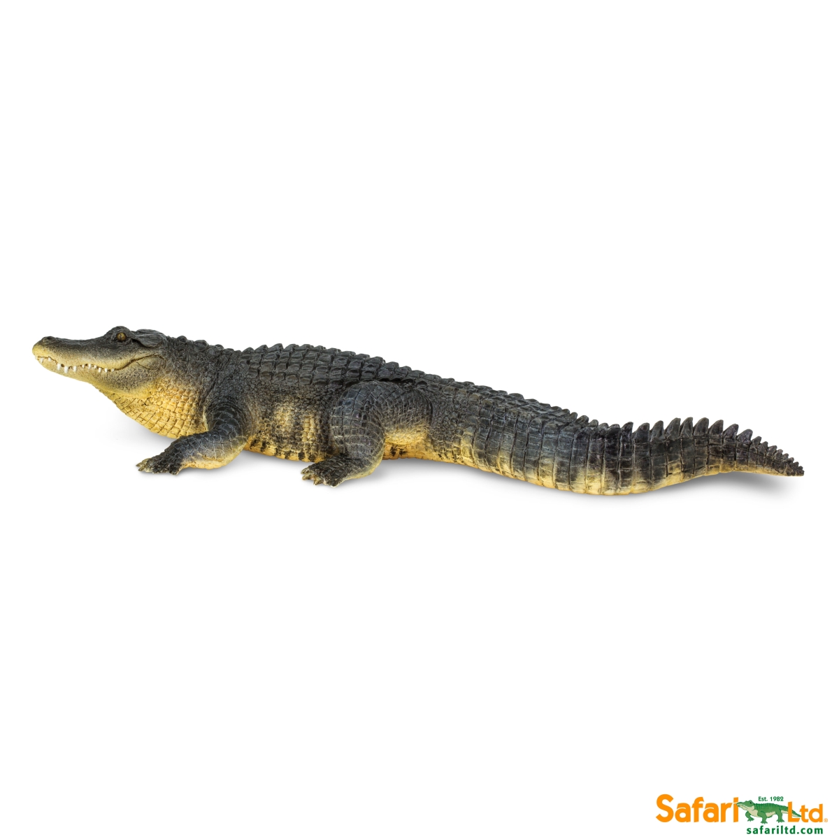 Safari  Alligator Figurine, Multi Color