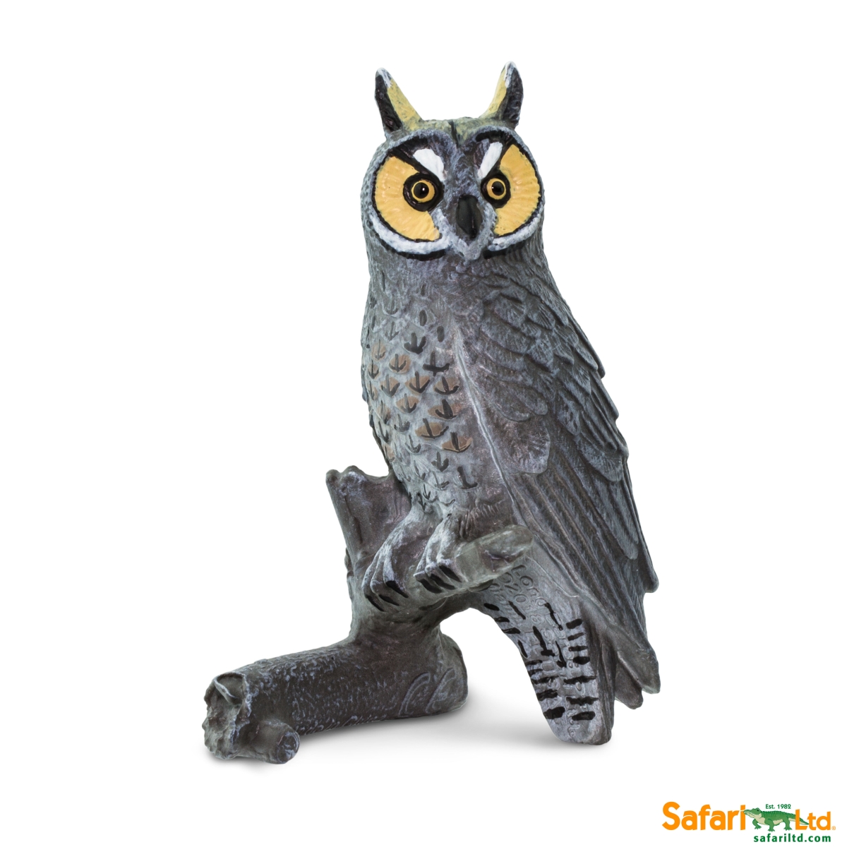 Safari 100093 Long Eared Owl Figurine, Multi Color