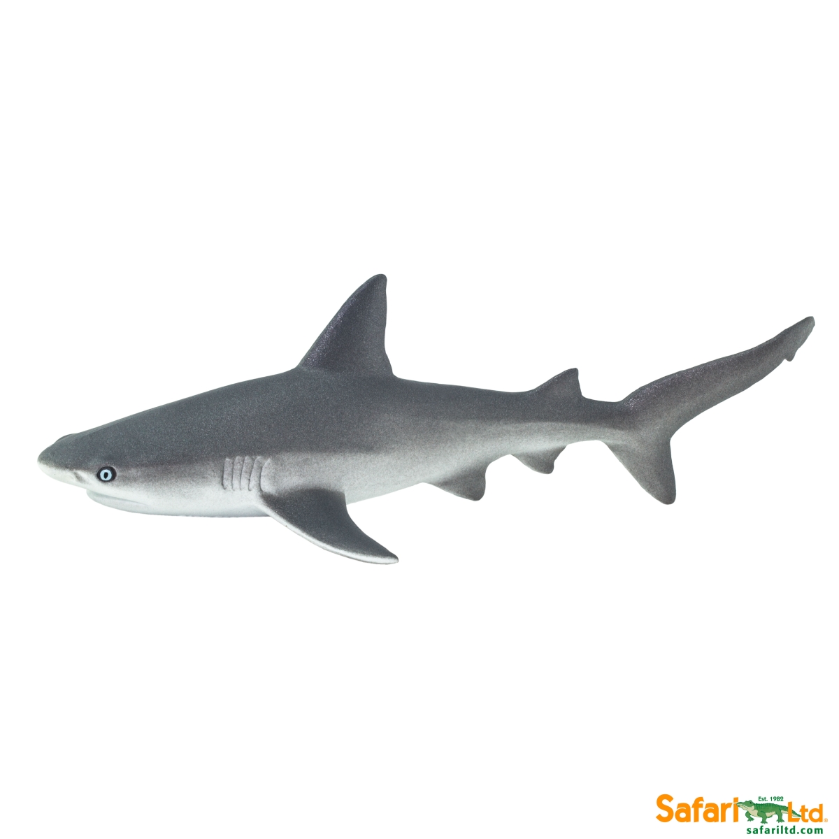 Safari  Gray Reef Shark Figurine, Multi Color