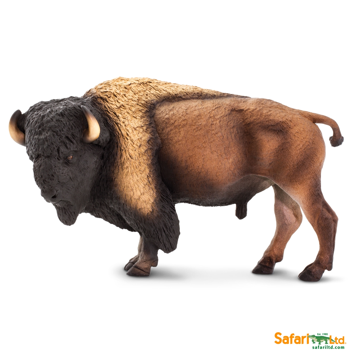 Safari  Bison Figurine, Multi Color
