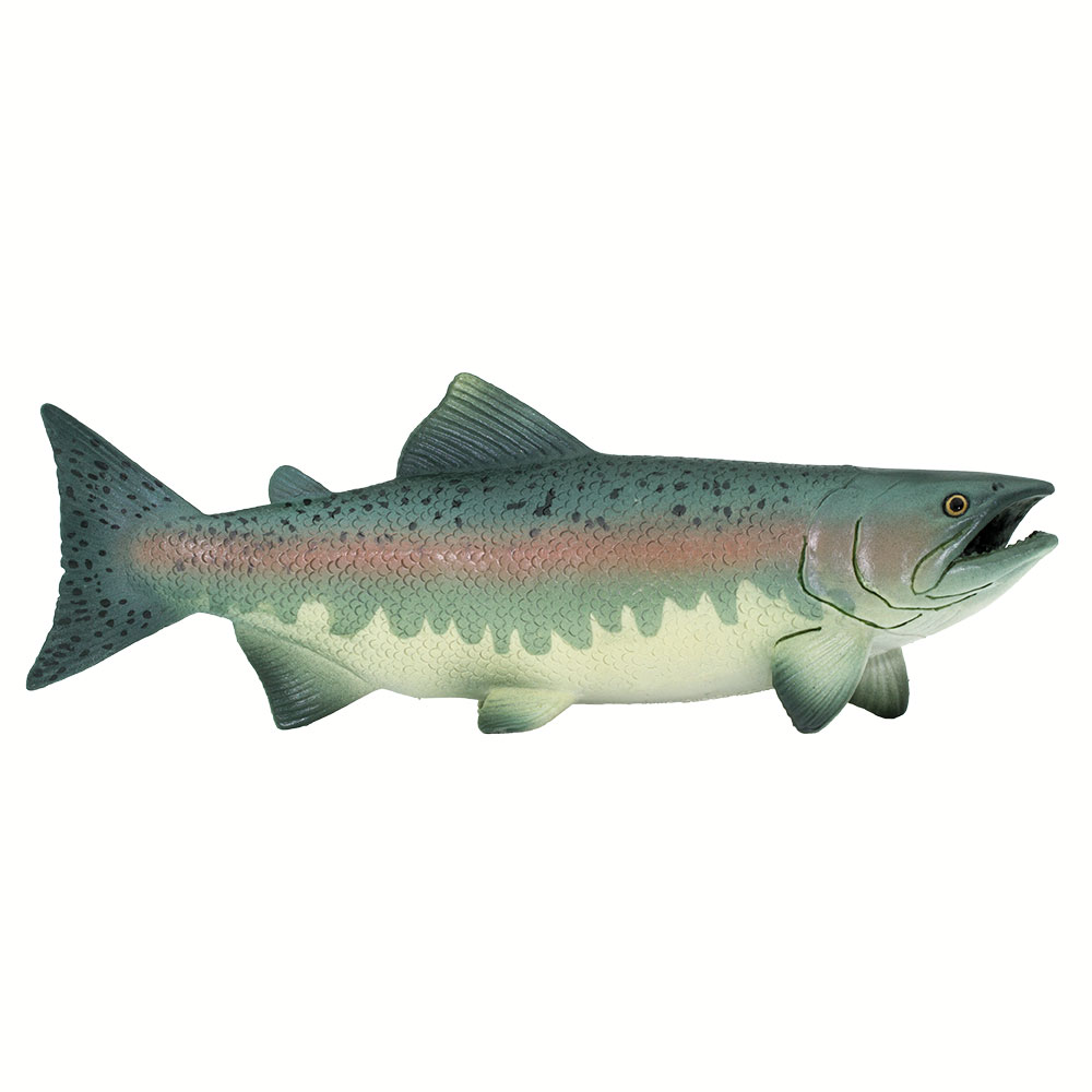 Safari  Salmon Figurine, Multi Color