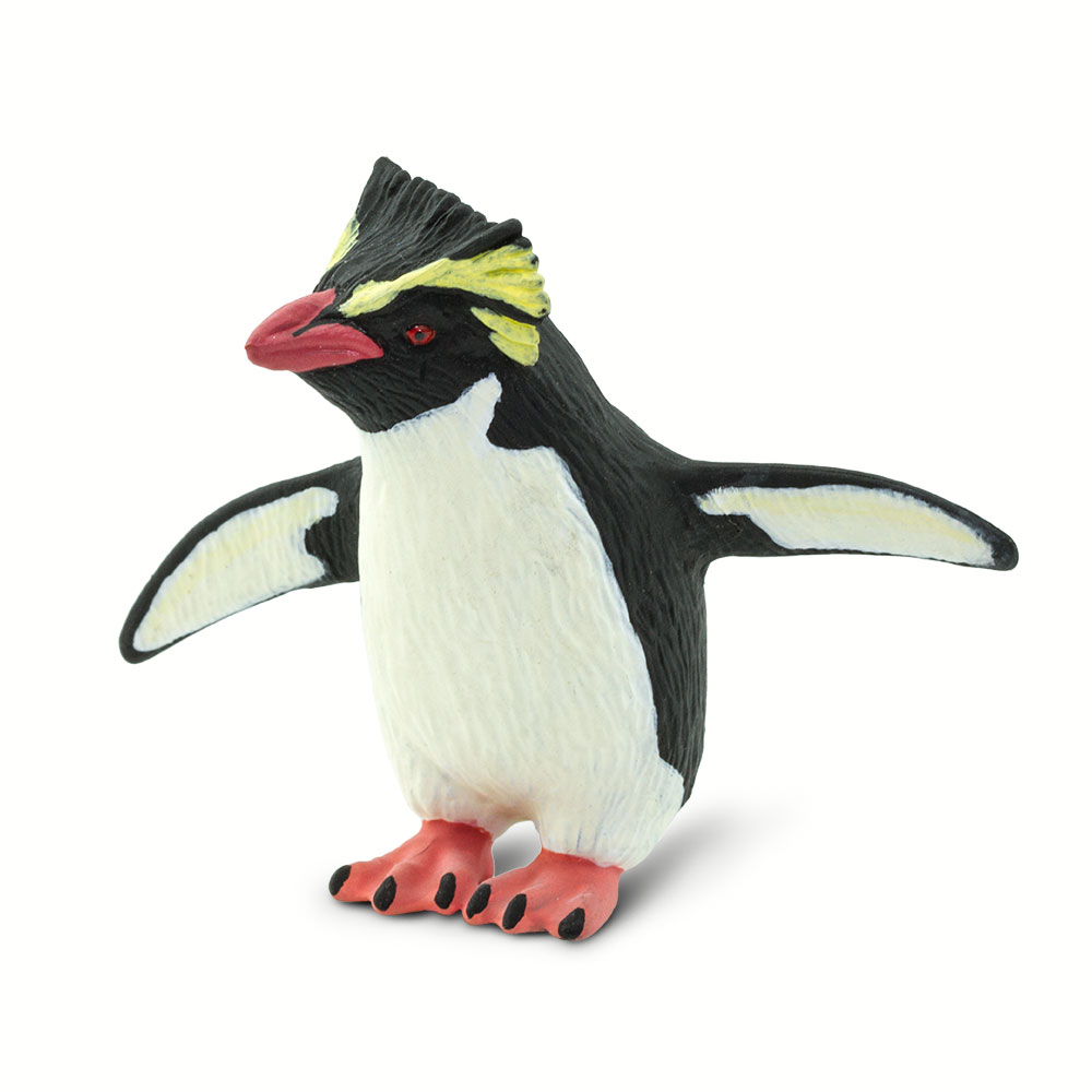 Safari  Rockhopper Penguin Figurine, Multi Color
