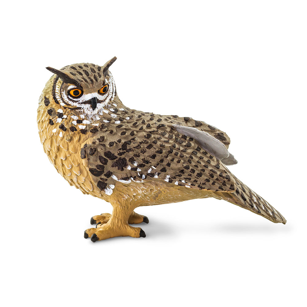 Safari  Eagle Owl Figurine, Multi Color