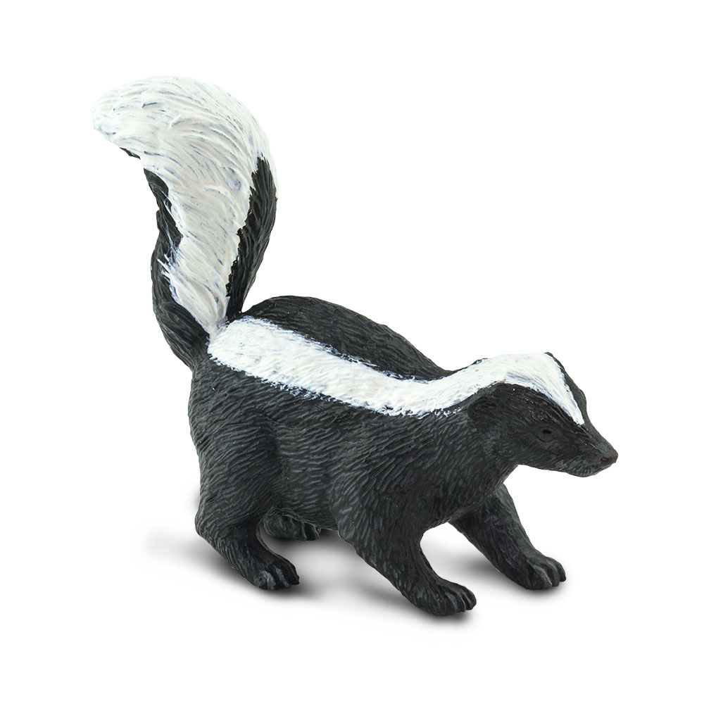 Safari  Skunk Figurine, Multi Color