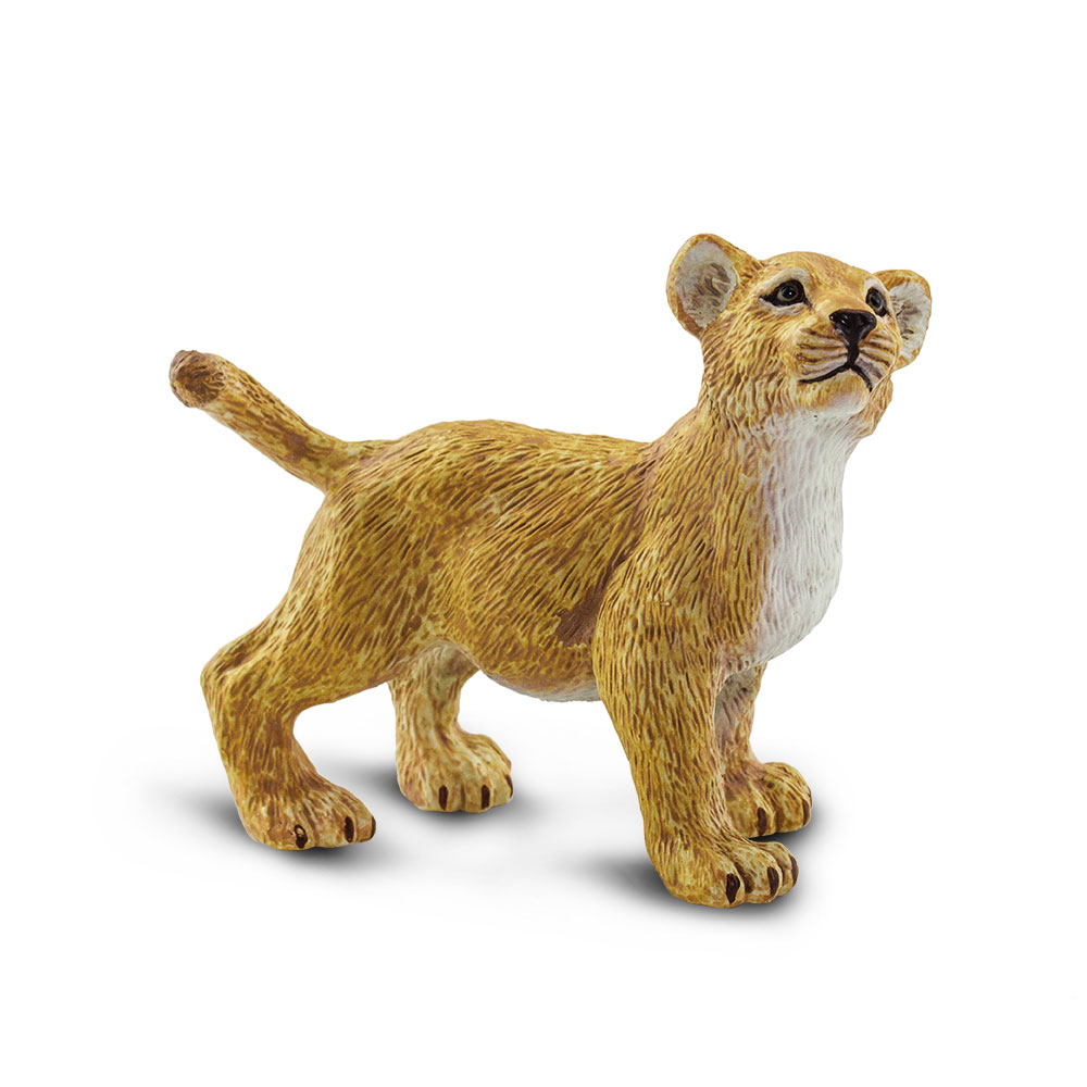 Safari  Lion Cub Figurine, Multi Color