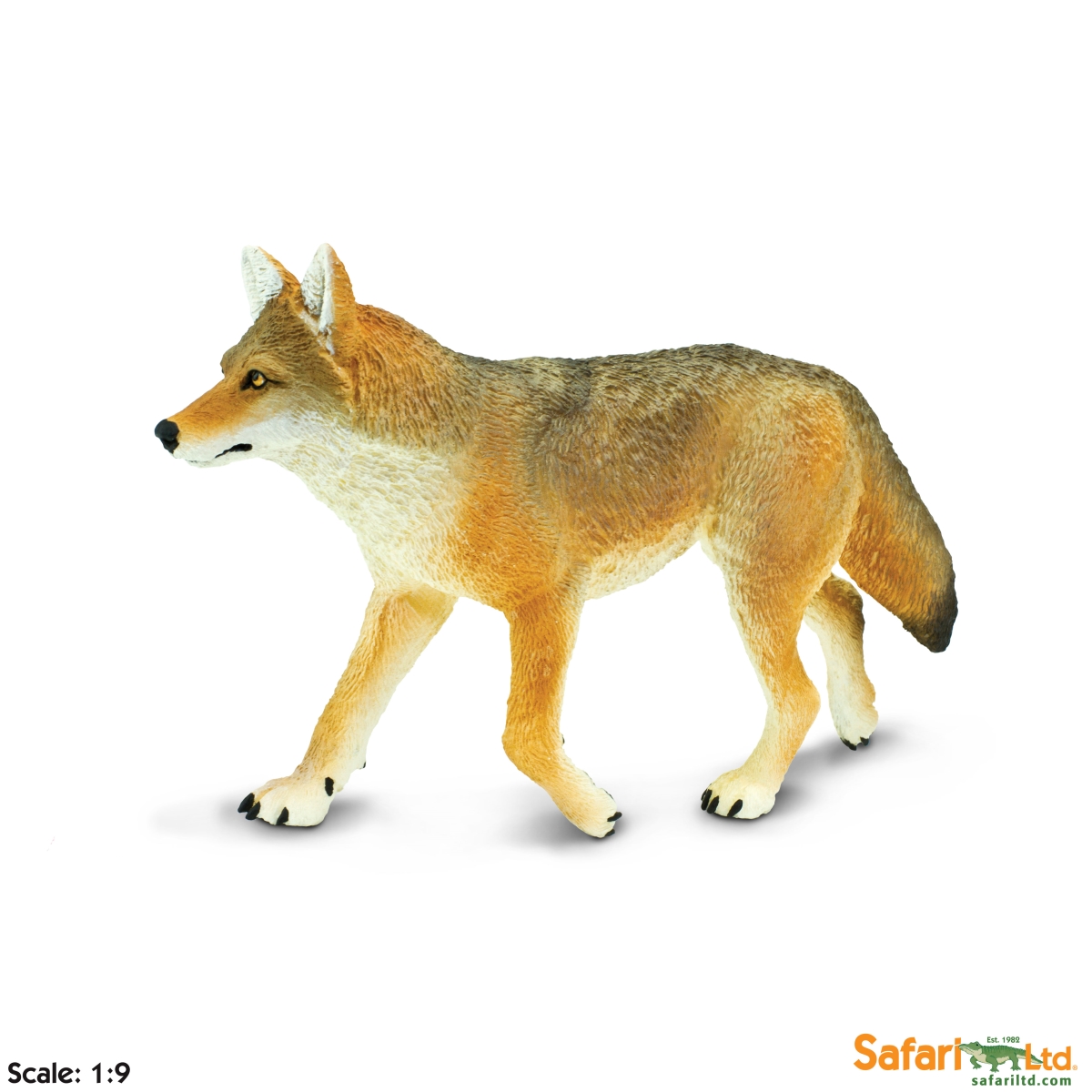 Safari  Coyote Figurine, Multi Color