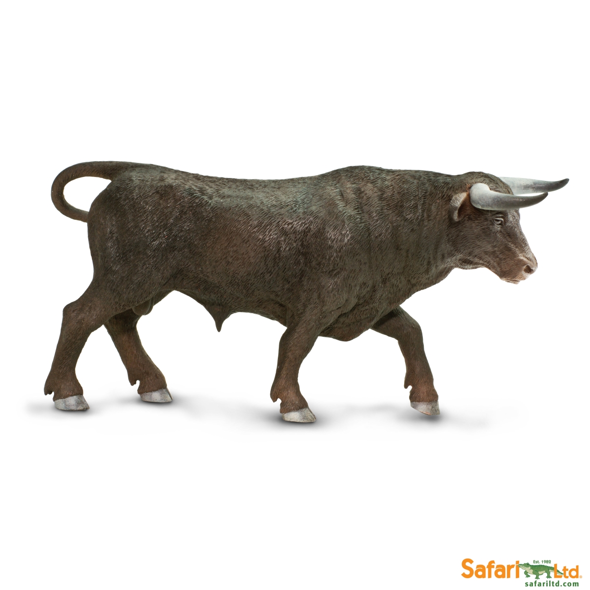 Safari 161629 Black Bull Figurine, Multi Color