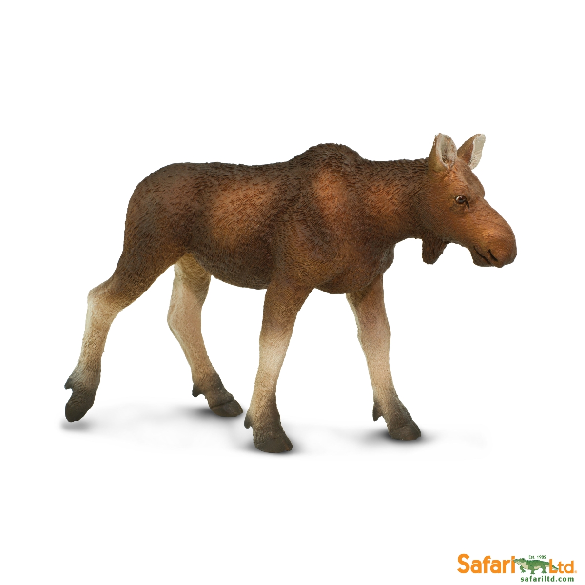 Safari  Cow Moose Figurine, Multi Color