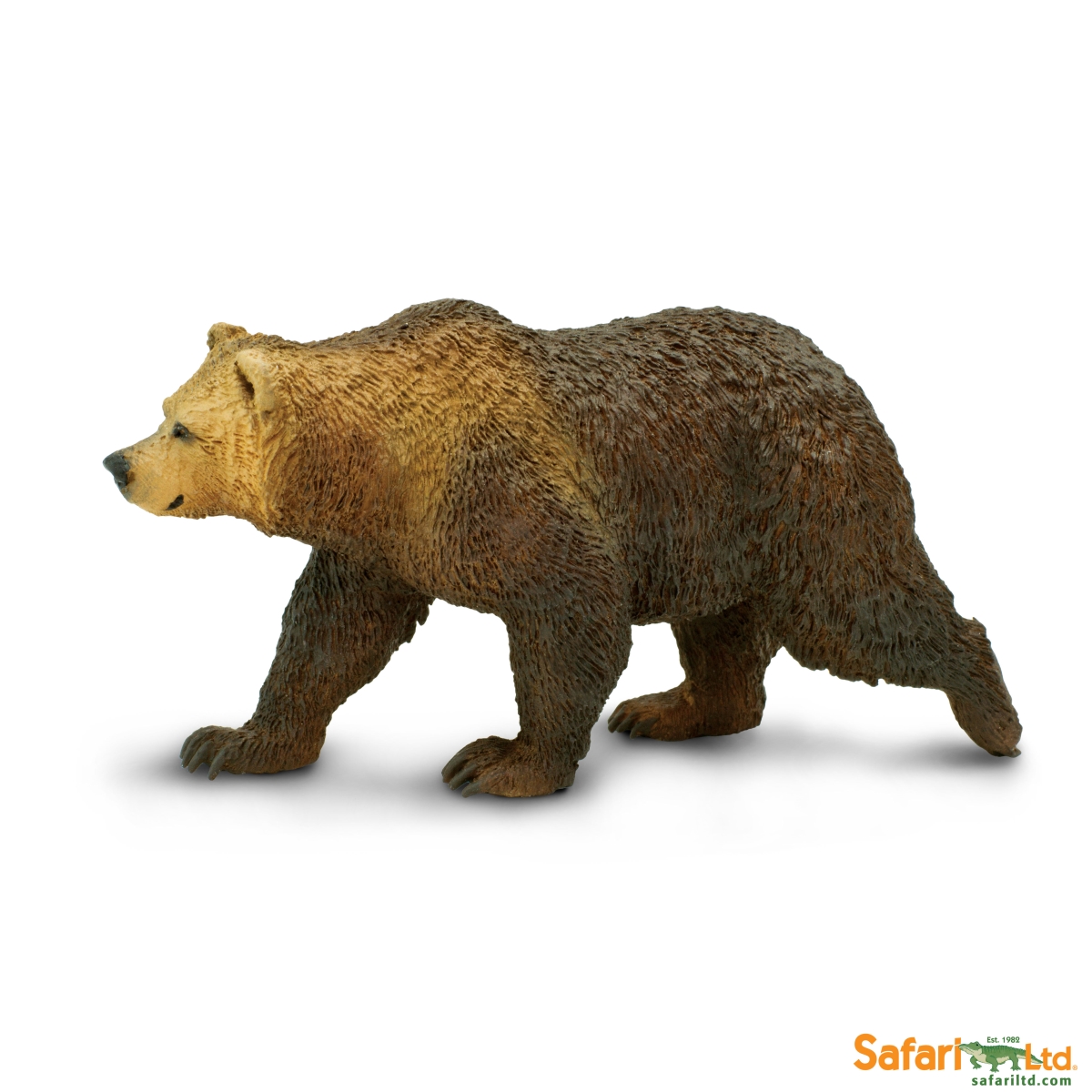 Safari  Grizzly Bear Figurine, Multi Color