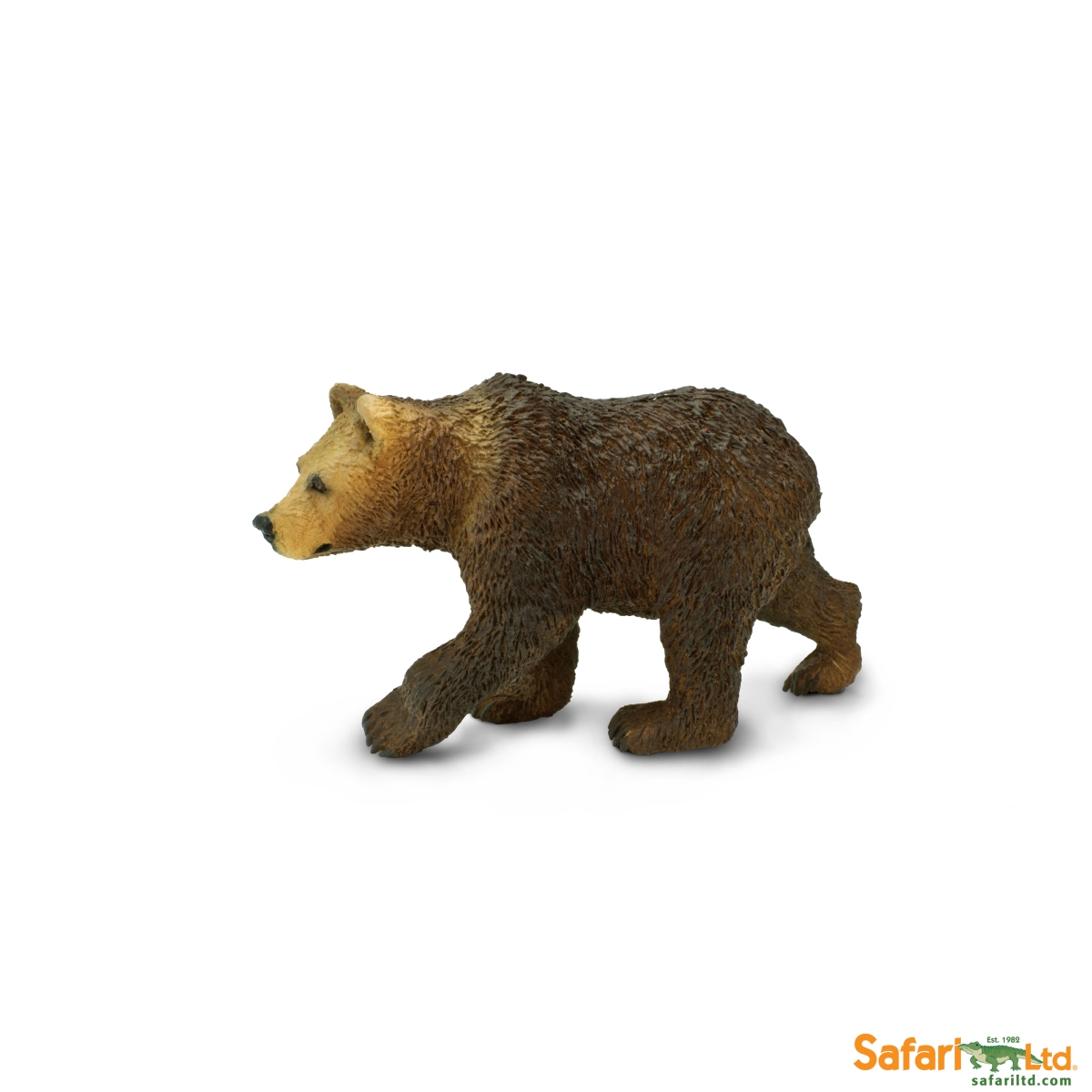 Safari 181429 Grizzly Bear Cub Figurine, Multi Color