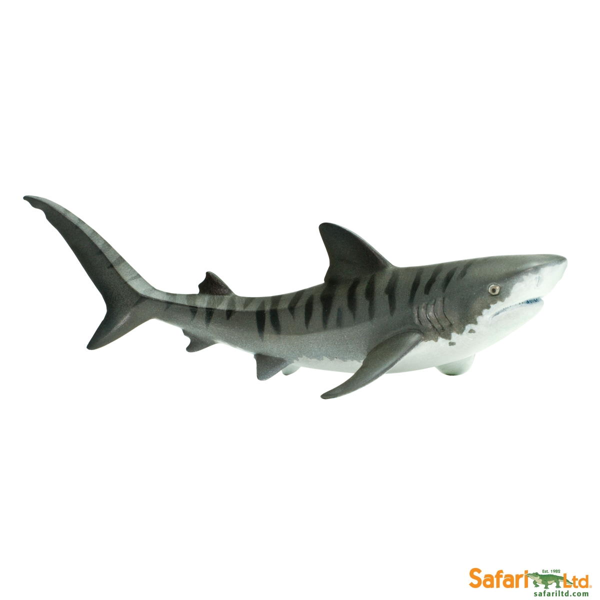 Safari  Tiger Shark Figurine, Multi Color