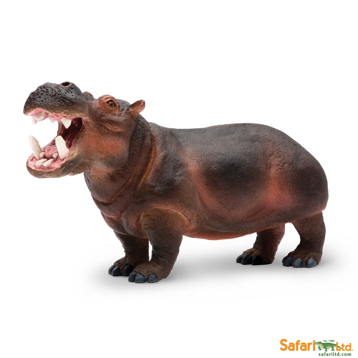 Safari  Hippopotamus Figurine, Multi Color