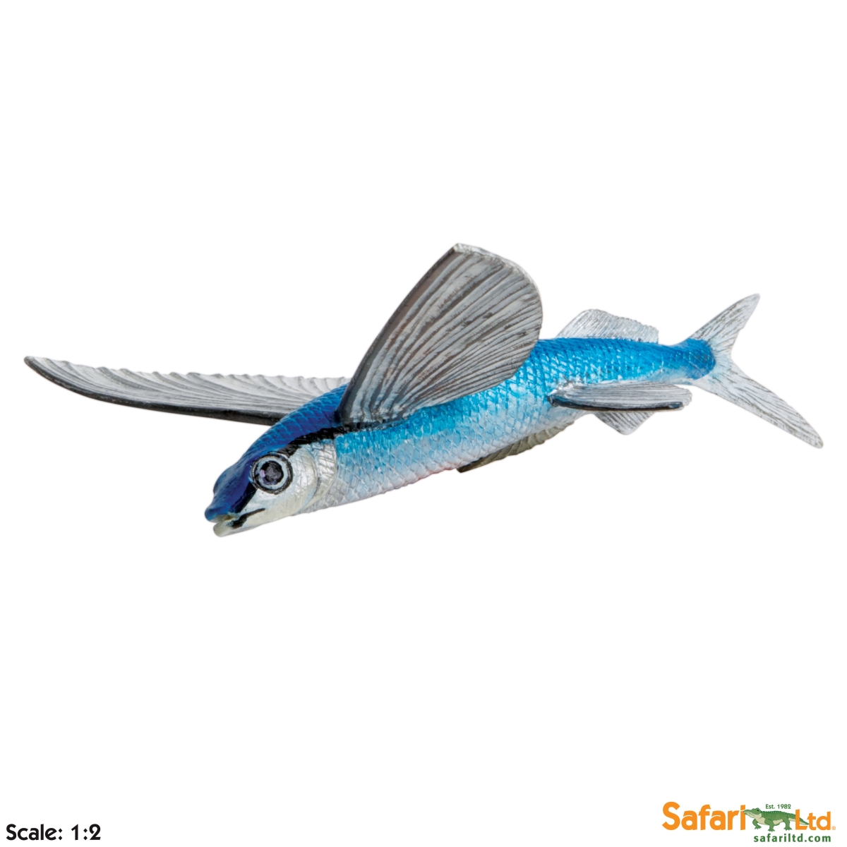 Safari  Flying Fish Figurine, Multi Color