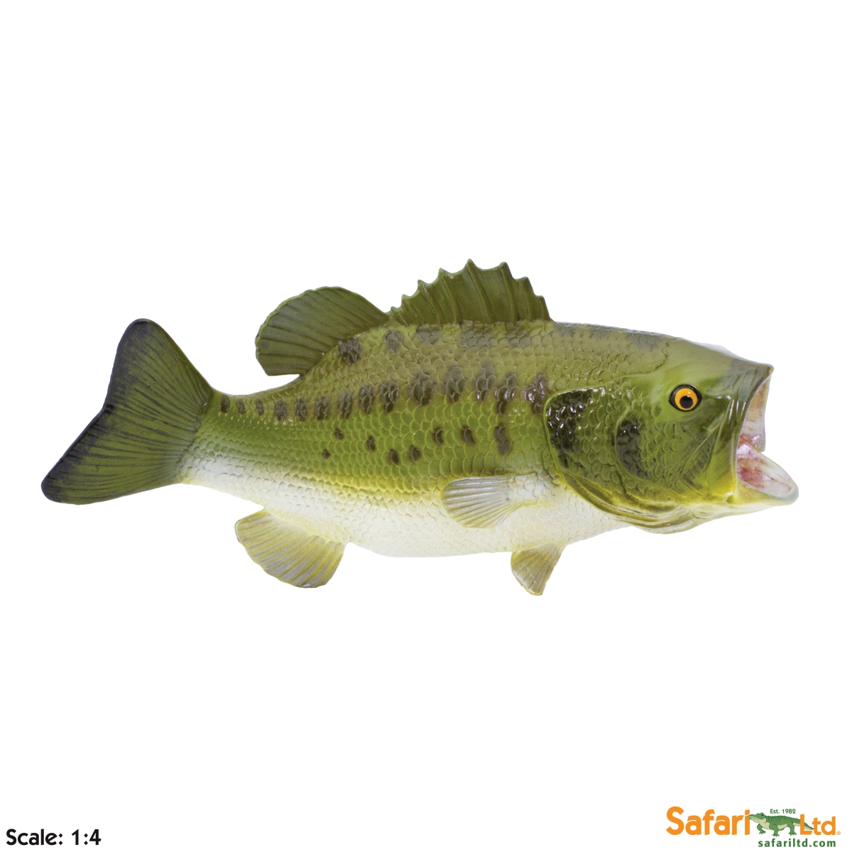 Safari 265629 Largemouth Bass Figurine, Multi Color