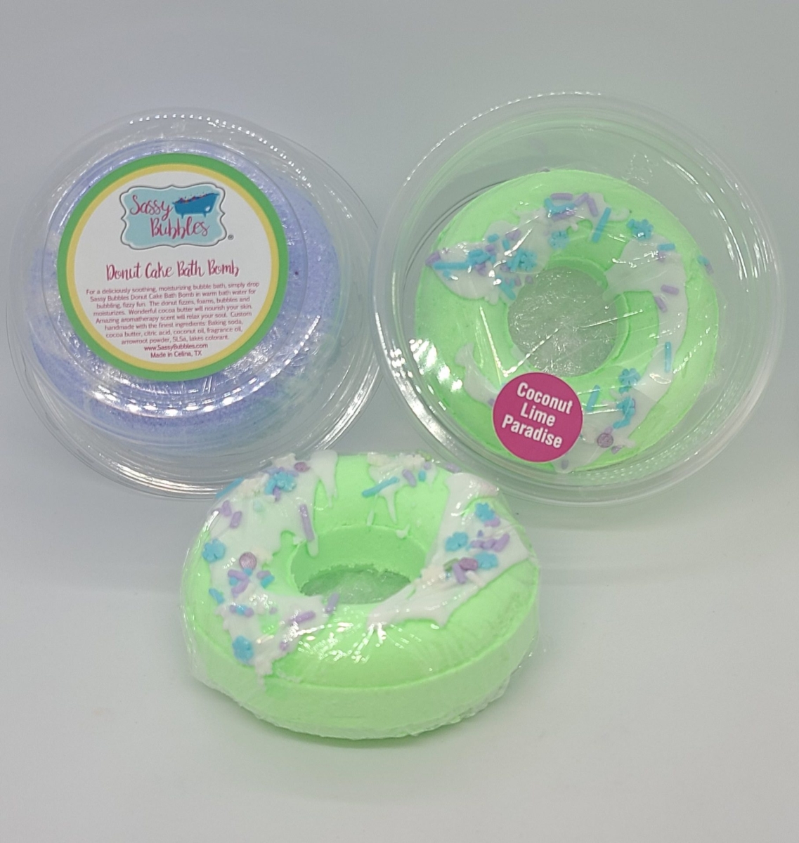 Coconut Lime Bath Bomb Donut