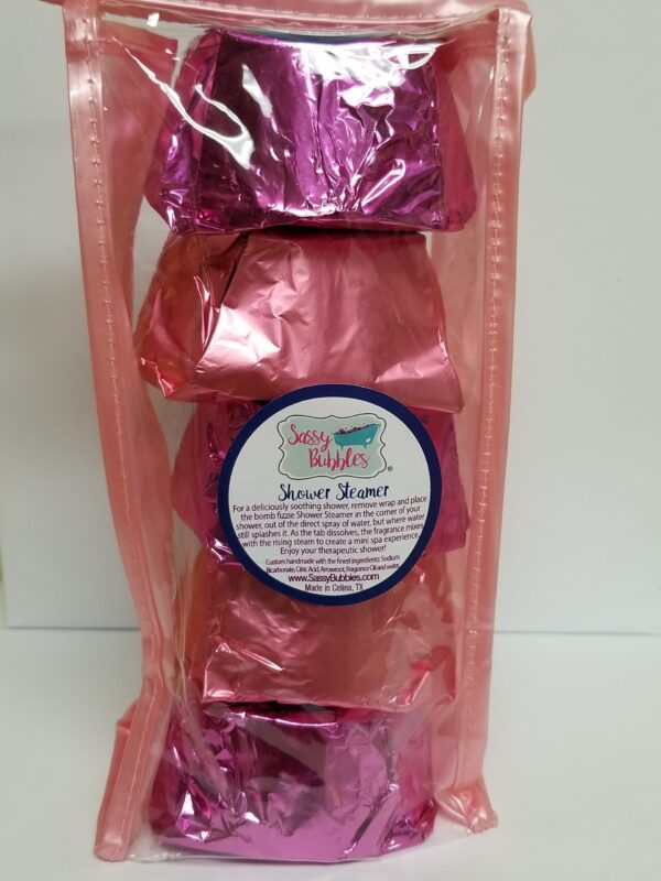 GP-Al-RaspSteamer Georgia Peach & Cherry Almond & Raspberry Boom Shower Steamer, Set of 5