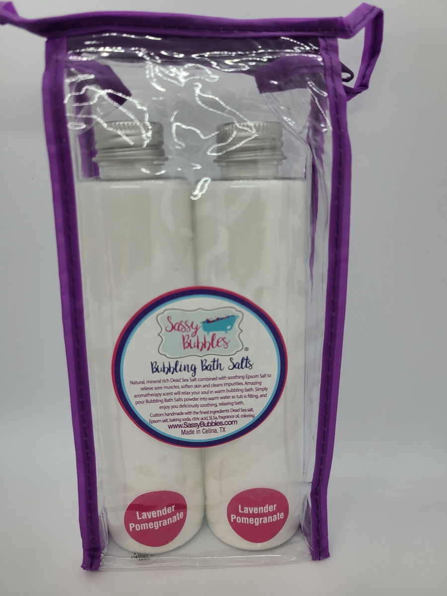 Lavender Pomegranate Bubbling Bath Salt