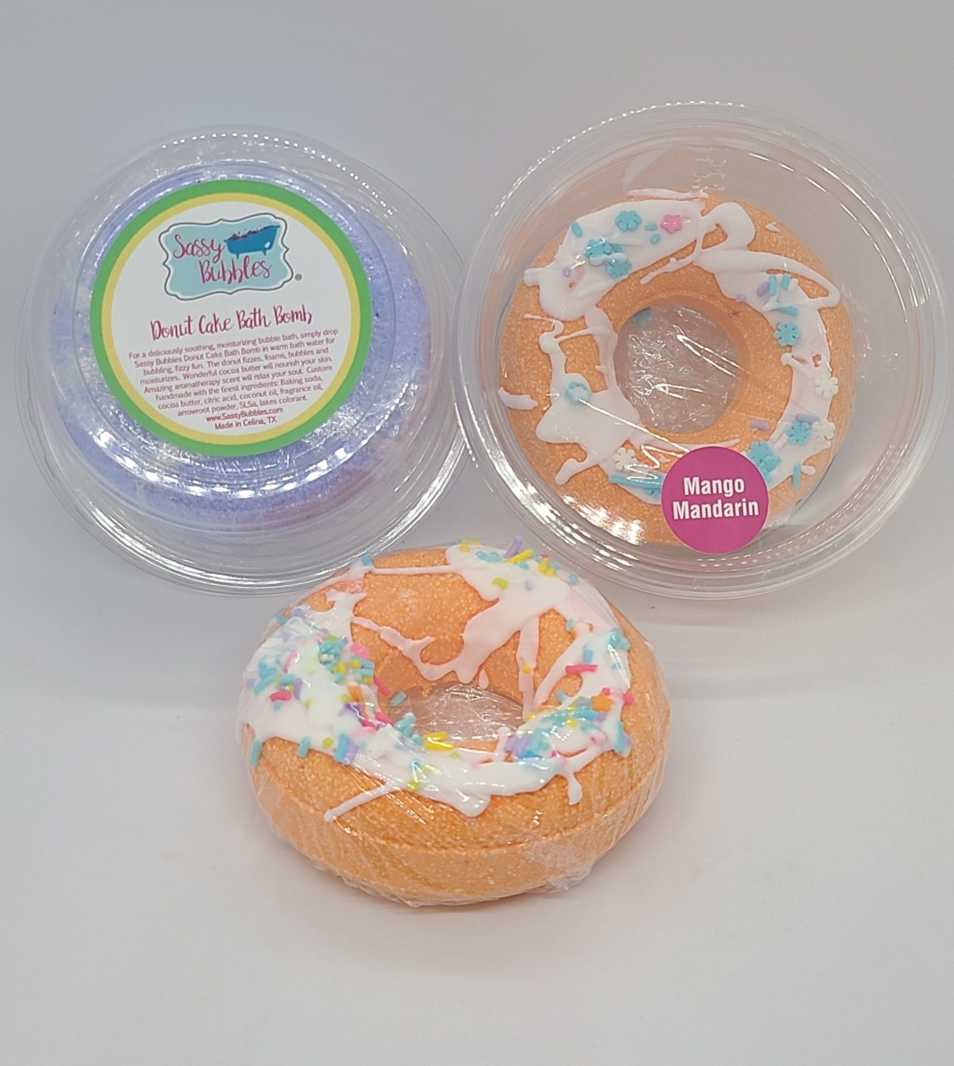 Mango Mandarin Bath Bomb Donut