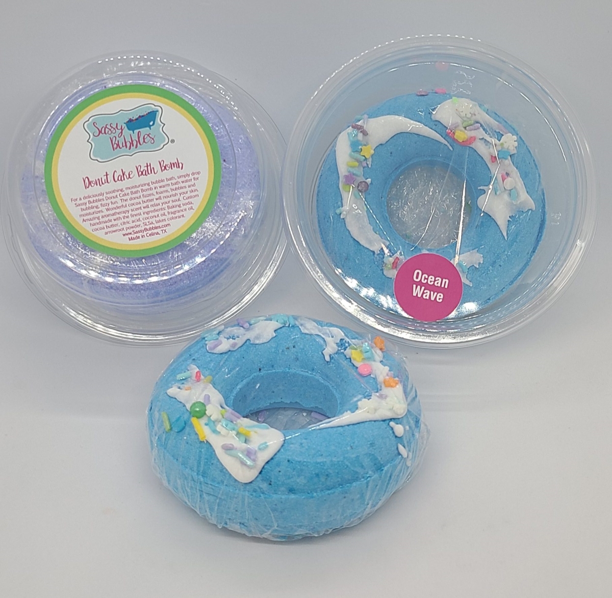 Ocean Waves Bath Bomb Donut