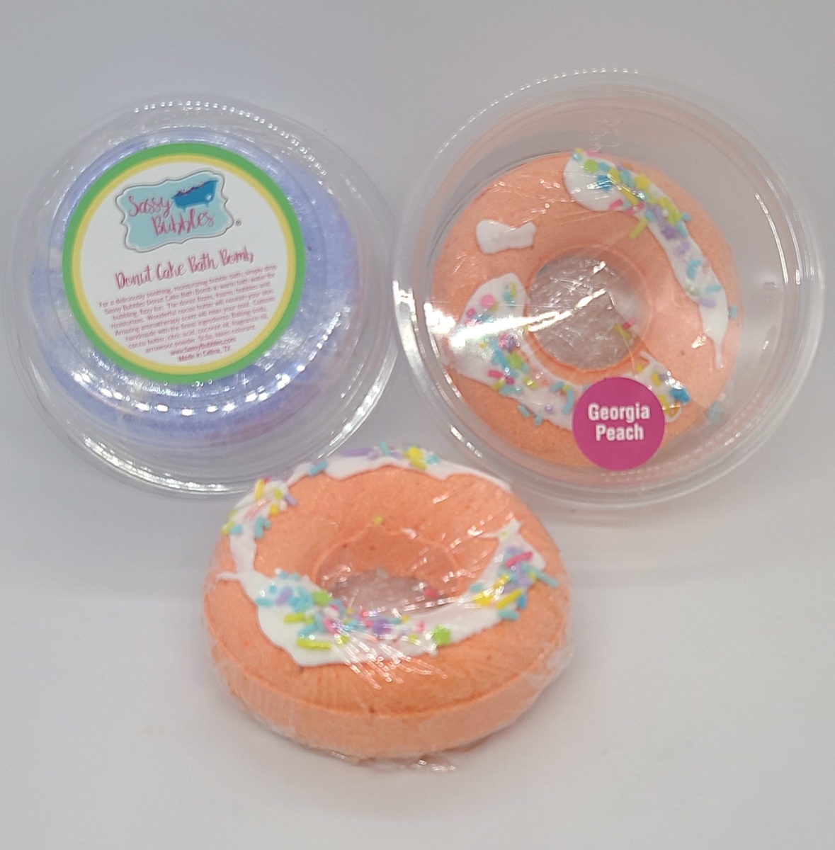 Georgia Peach Bath Bomb Donut