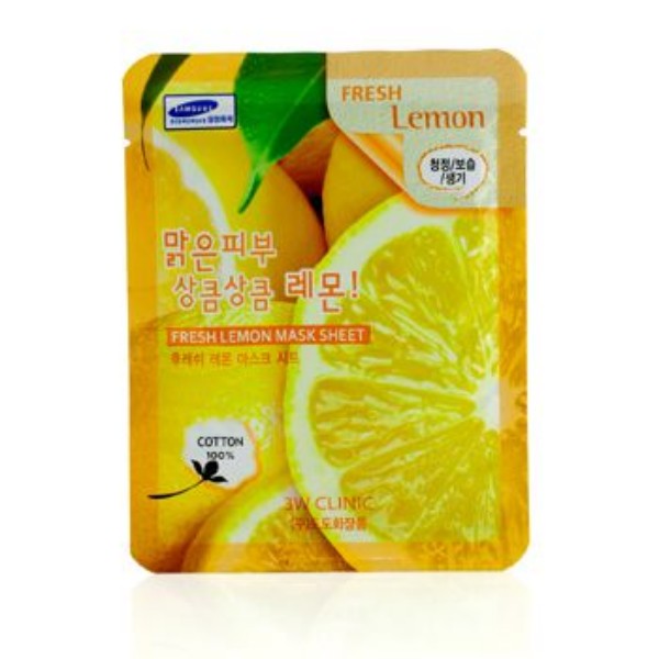 Picture of 3W Clinic 179376 Mask Sheet - Fresh Lemon, 10 Piece