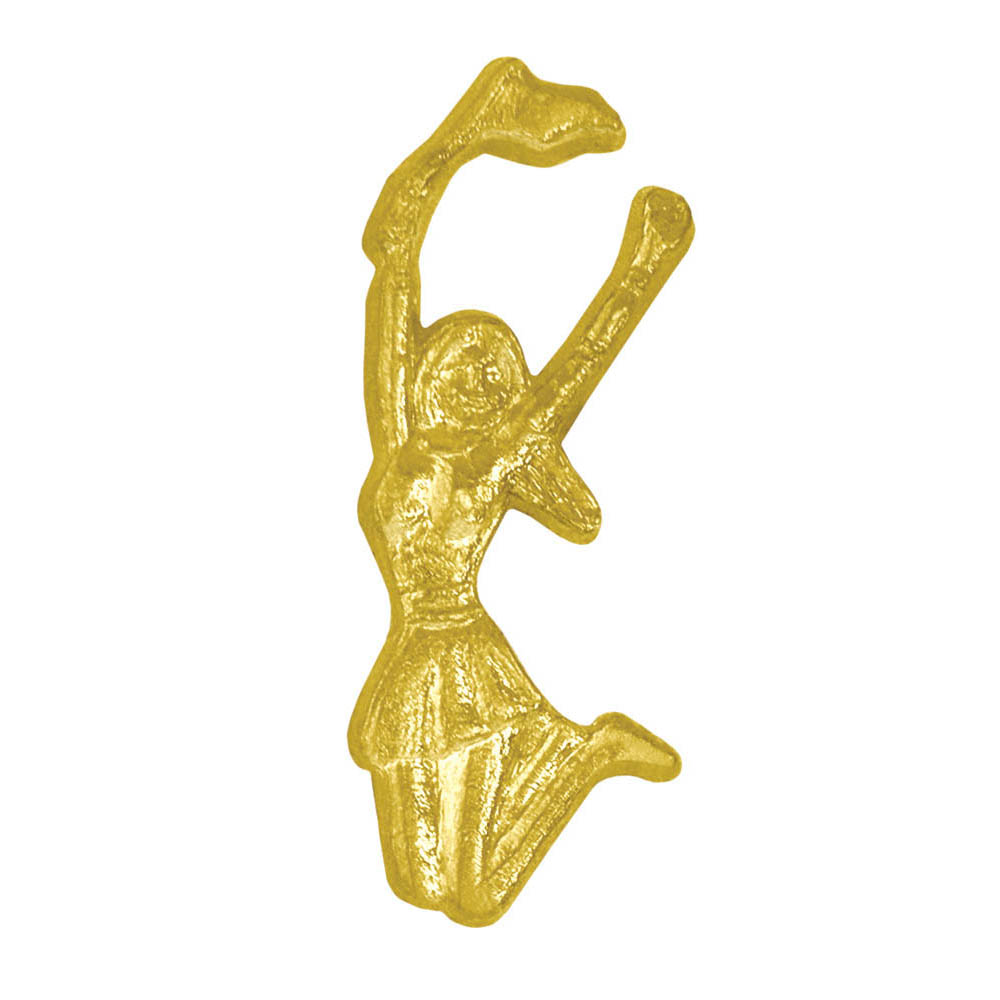 Picture of Simba CL019 1 in. Chenille Cheerleader Lapel Pin&#44; Bright Gold