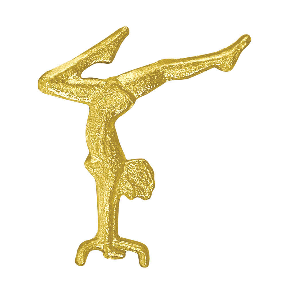 Picture of Simba CL035 1.2 in. Chenille Gymnast Female Lapel Pin, Bright Gold