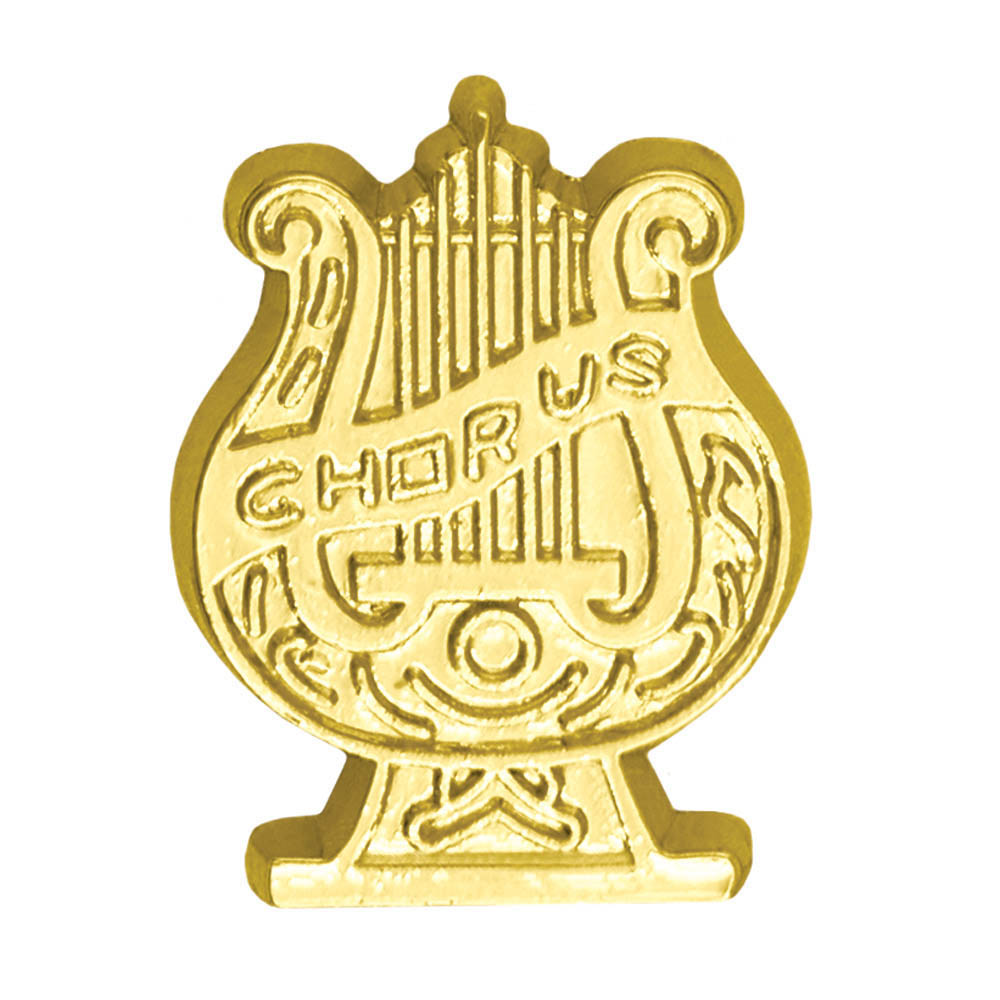 Picture of Simba CL083 1 in. Chenille Chorus Lapel Pin, Bright Gold