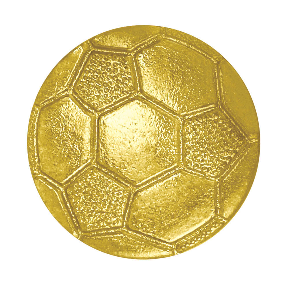Picture of Simba CL057 1 in. Chenille Soccerball Lapel Pin&#44; Bright Gold