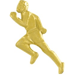 Picture of Simba CL066 1.25 in. Chenille Track Male Lapel Pin, Bright Gold