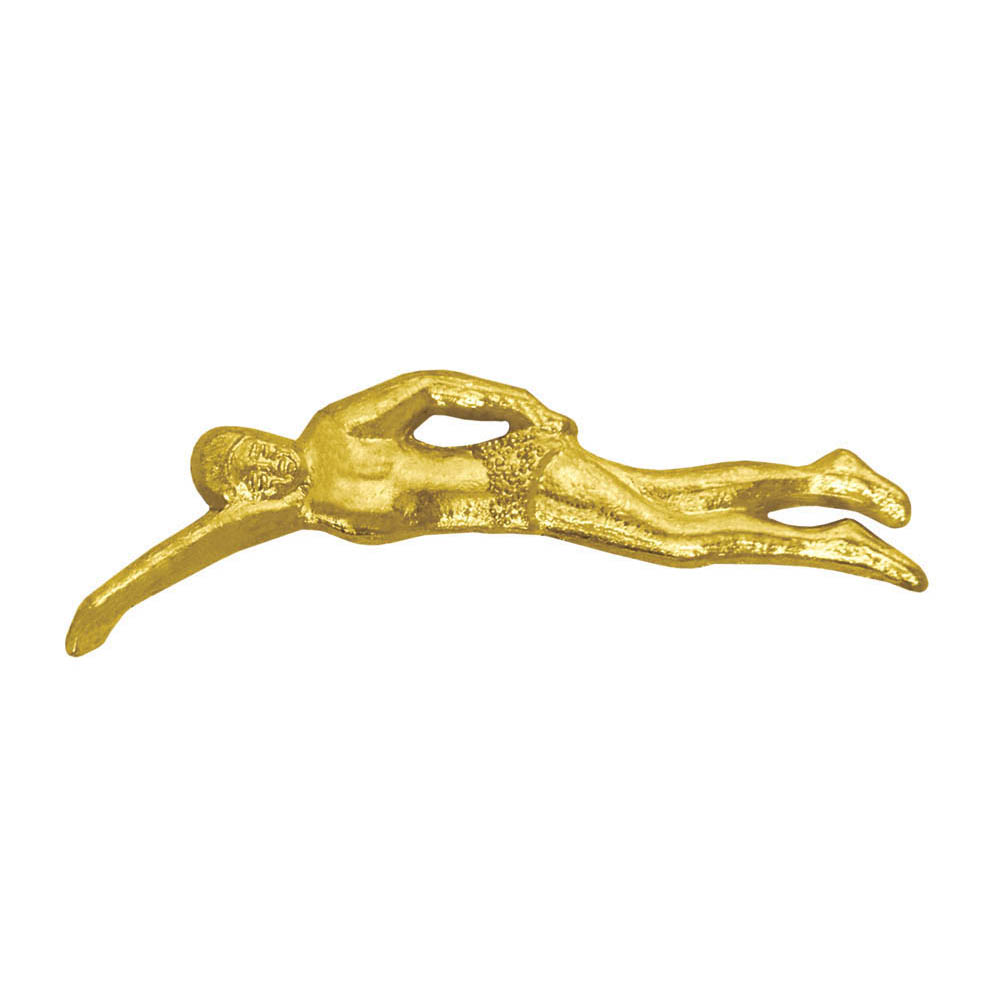 Picture of Simba CL059 1.5 in. Chenille Swimmer Male Lapel Pin&#44; Bright Gold