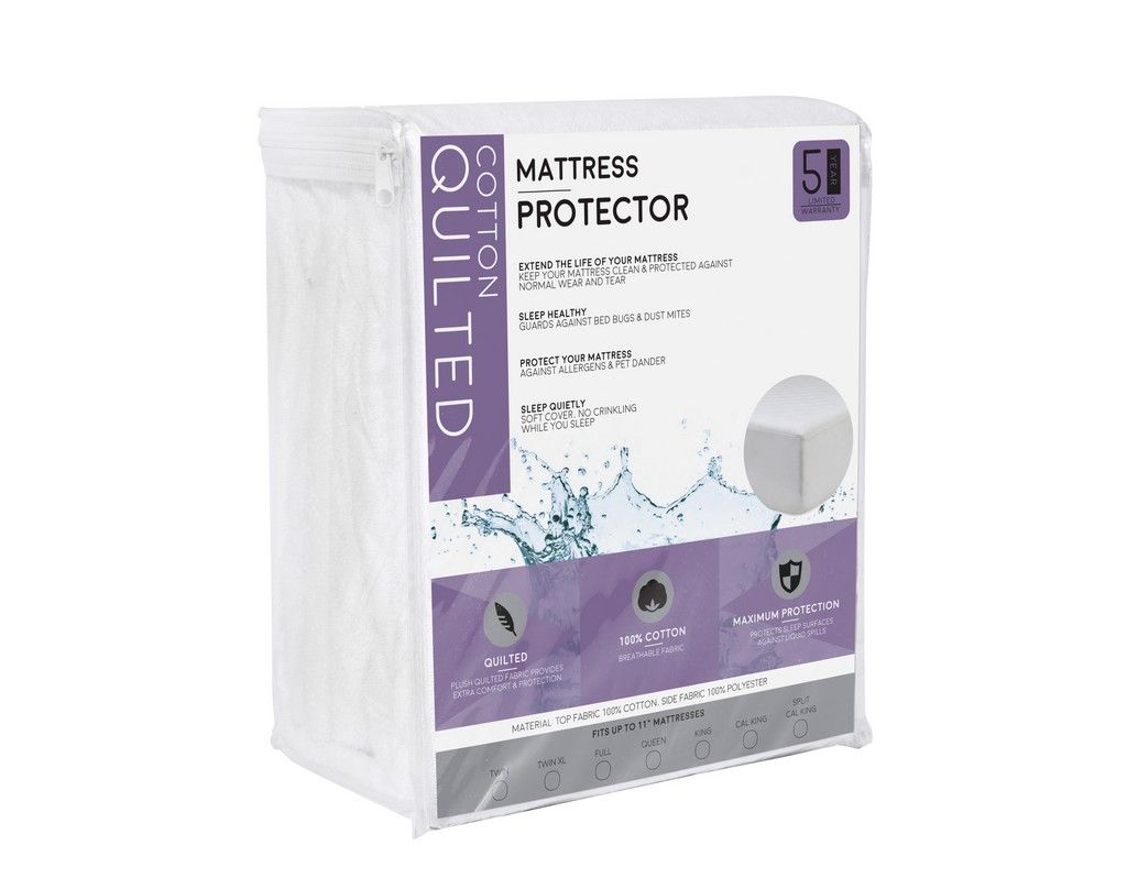 Picture of South Bay International MATPROC2-CK Quilted Mattress Protector - California King Size