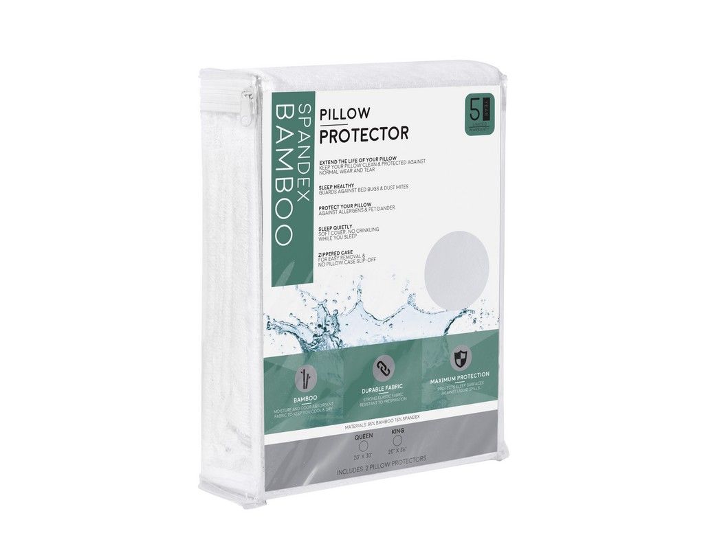 PILPROB1-K Bamboo Spandex Pillow Protectors - King Size
