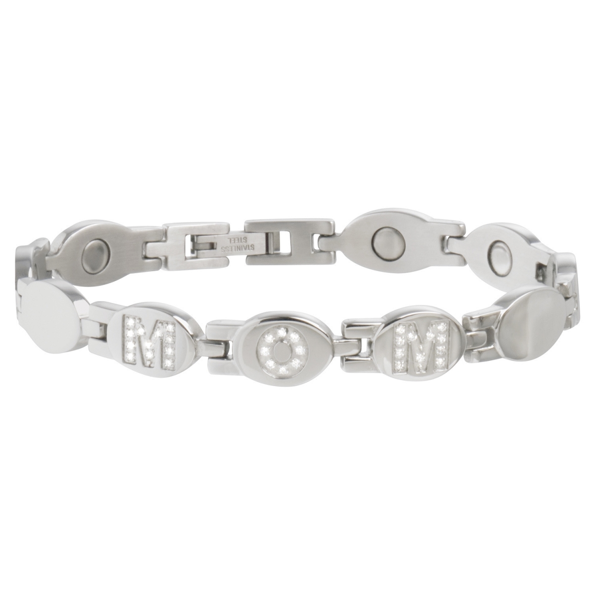 Picture of Sabona 20565 Mom Stainless Gem Magnetic Bracelet - Small