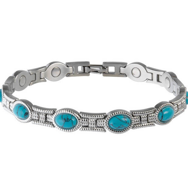 22070 Lady Turquoise Magnetic Bracelet - Medium