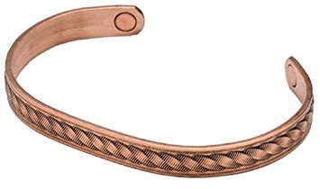 53655 Rope Magnetic Wristband - Copper, Small