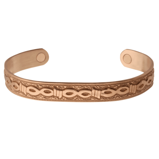 54660 Copper Barb Magnetic Wristband - Medium