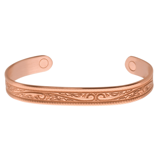 Western Scroll Magnetic Wristband - Extra Large