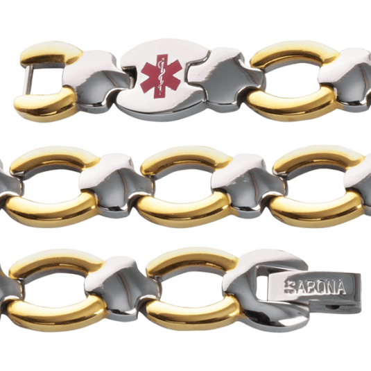 91115 Ladies Med ID Bracelet - Diabetic, Large & Extra Large