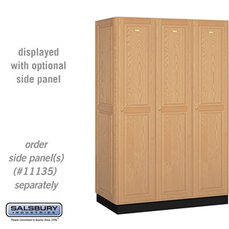 Picture of Salsbury 11361LGT 16 in. Single Tier Solid Executive Wood Locker, Light Oak - 6 ft. x 3 x 21 in.