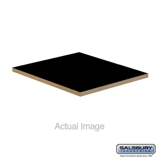22248BLK 15 x 18 in. Flat Top Filler - In-Line for Extra Wide Designer Wood Locker, Black